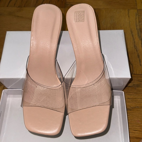 Brand New Clear Mules - Picture 1 of 3